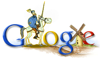 Busca en Google y  accede a las millones de entradas que Google muestra asociadas al Quijote.